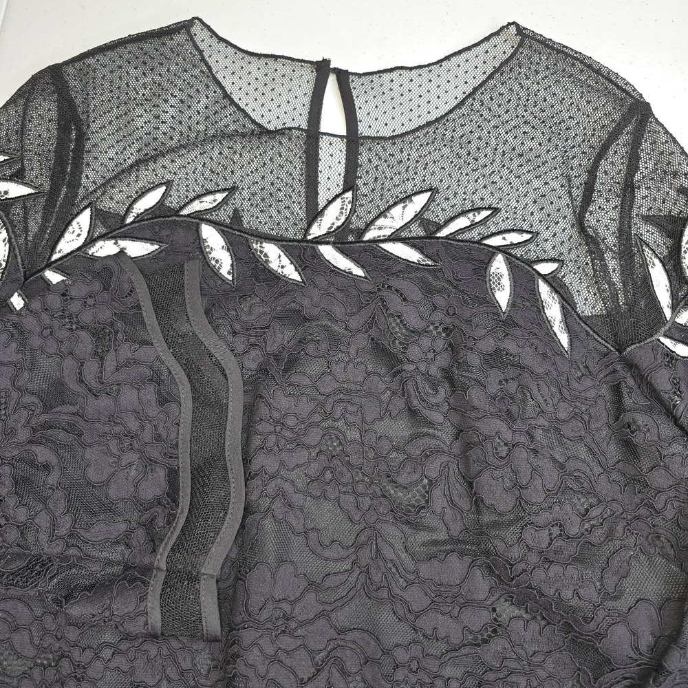 SHANI Women's Size 10 Black‎ Lace Floral Dress NWT Fairy Goth Whimsical -1809